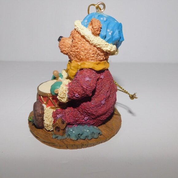 Costco Noel Collection Drummer Teddy Bear Christmas Tree Ornament - Picture 3 of 5